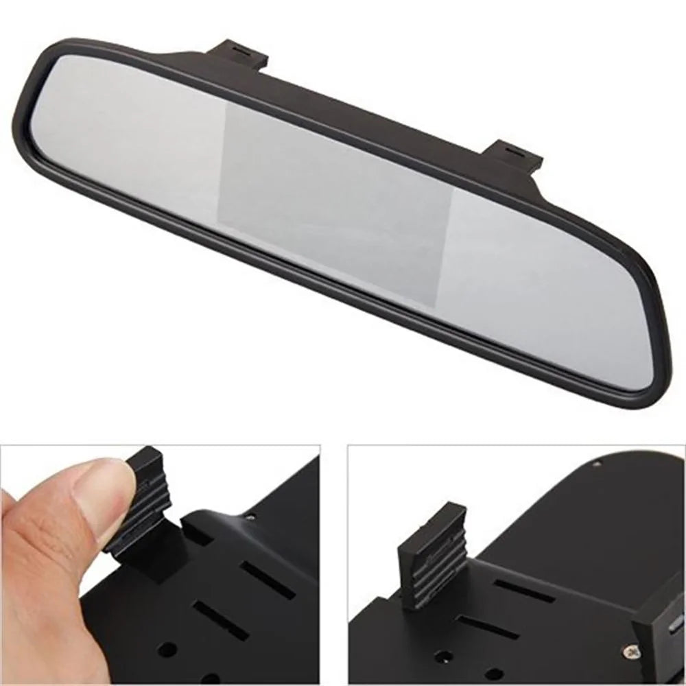 RG-202 Car Rear View Mirror Display 4.3'' Truck Rearview Mirror Screen with Waterproof Round Camera - 5