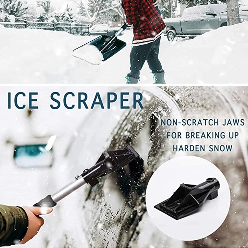MAIZELAI 3 In 1 Detachable Ice Scraper Windshield Ice Breaker Winter Snow Brush Shovel Car Snow Remover Kit - 5