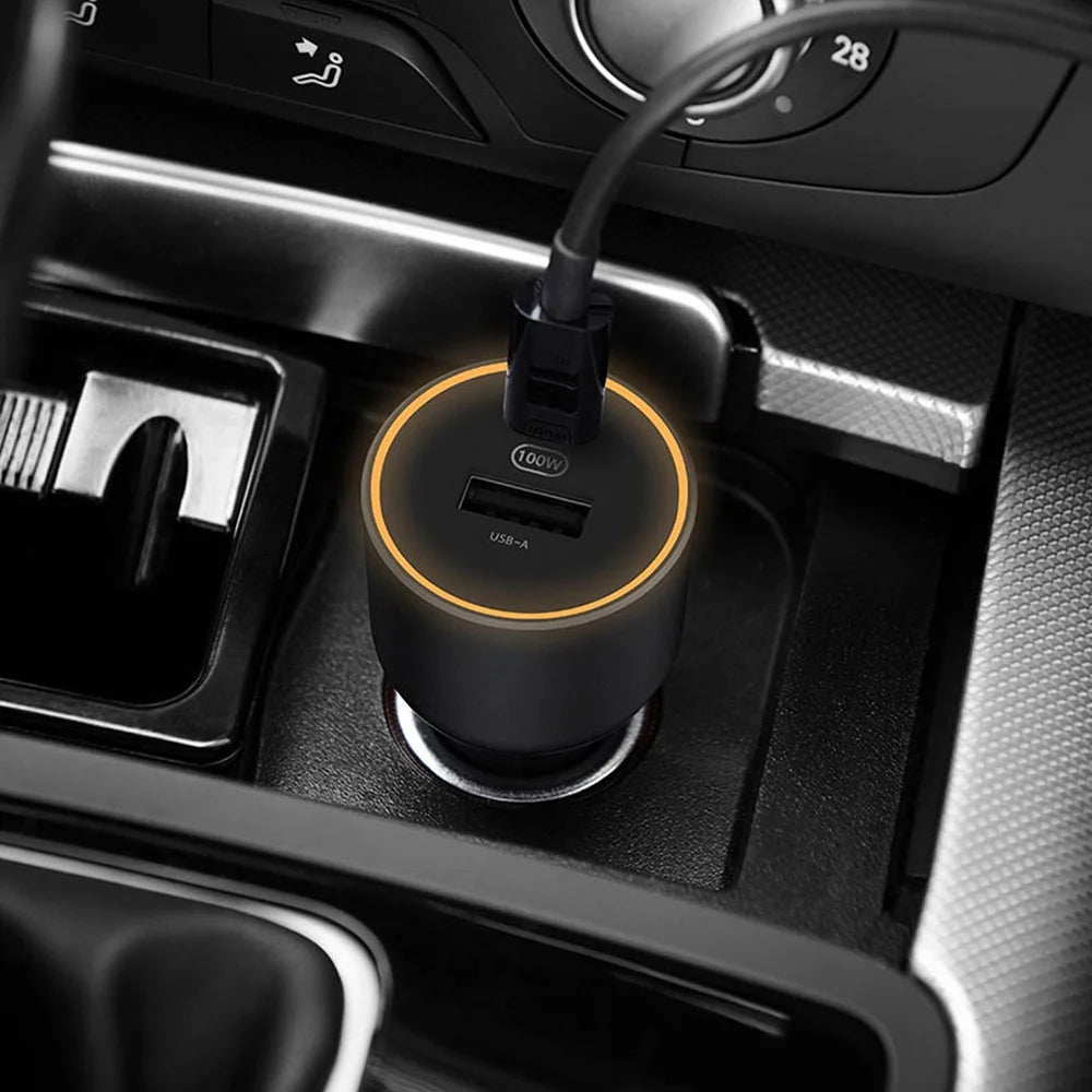 XIAOMI CC07ZM Type-C + USB Dual Ports Fast Car Charger 1A1C 100W (Chinese Version) - 6