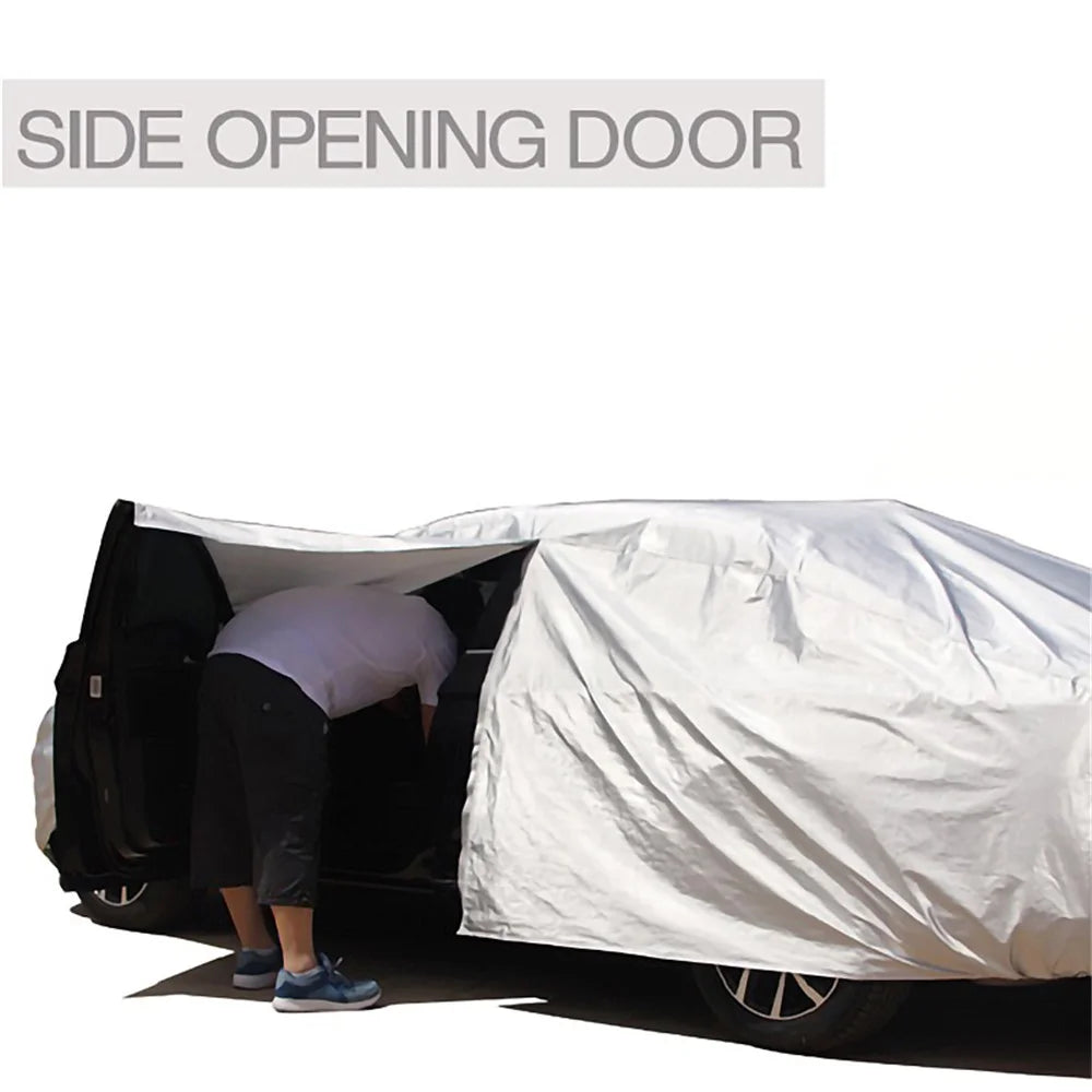 Outdoor Full Protection Car Cover Snowproof Sunshade Waterproof Dustproof Cover for SUV - Black / M - 3