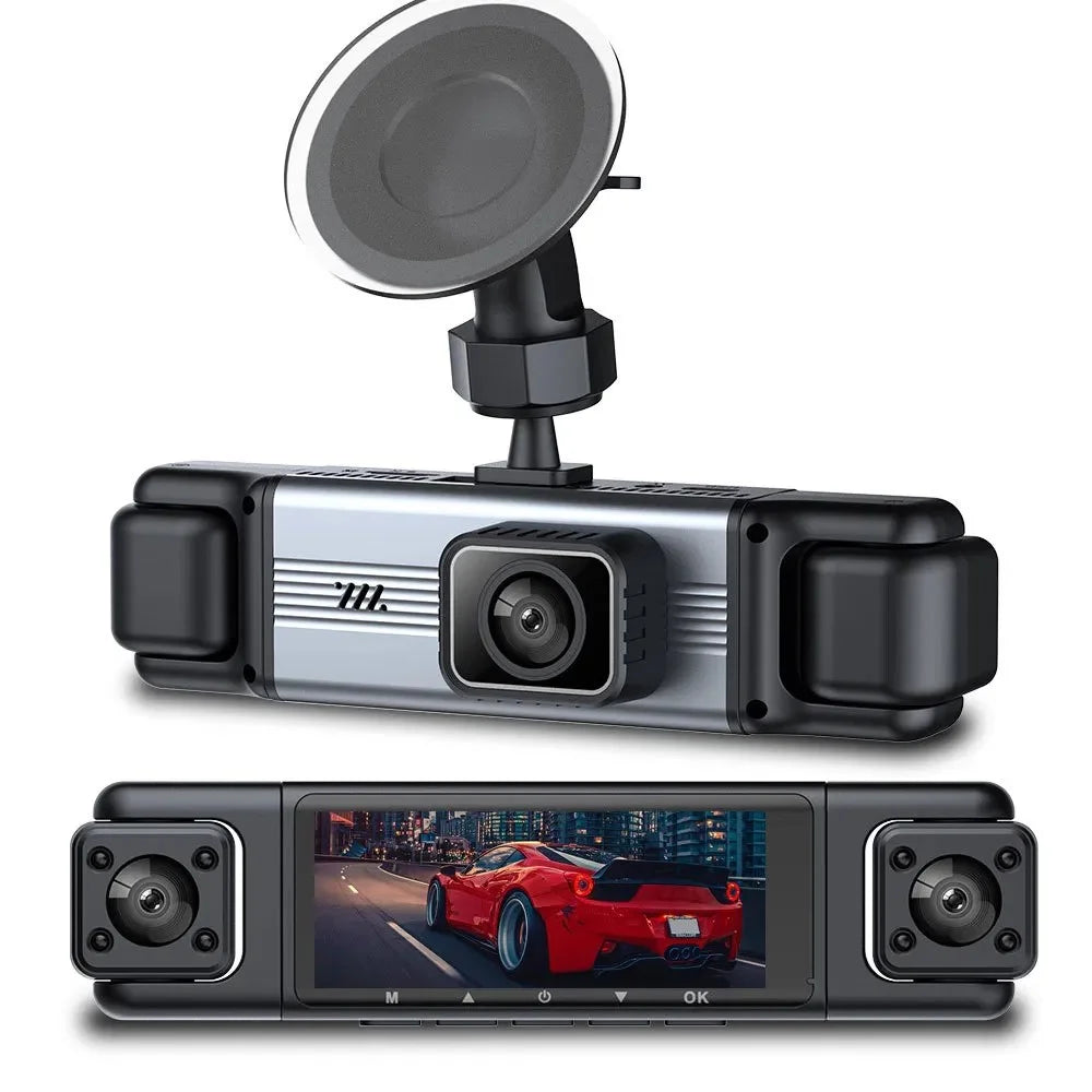 3.0 Inch IPS Screen 1080P HD Recording Dash Cam for Car 4 Lens Front Rear Side View Vehicle DVR - 2