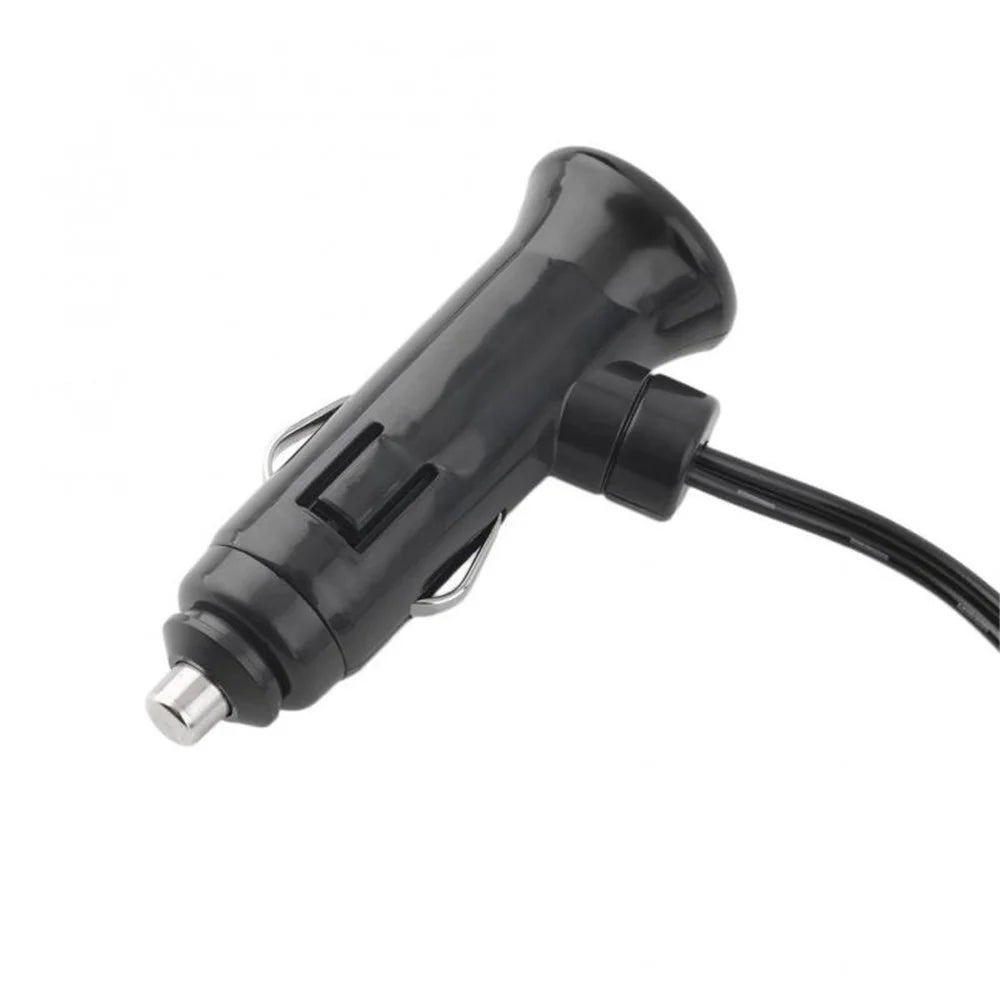 WF-102 PDA Power Supply Cigarette Lighter Adapter 12V/24V 2 Sockets Cigarette Lighter Splitter with 2 USB Ports for Car - 6