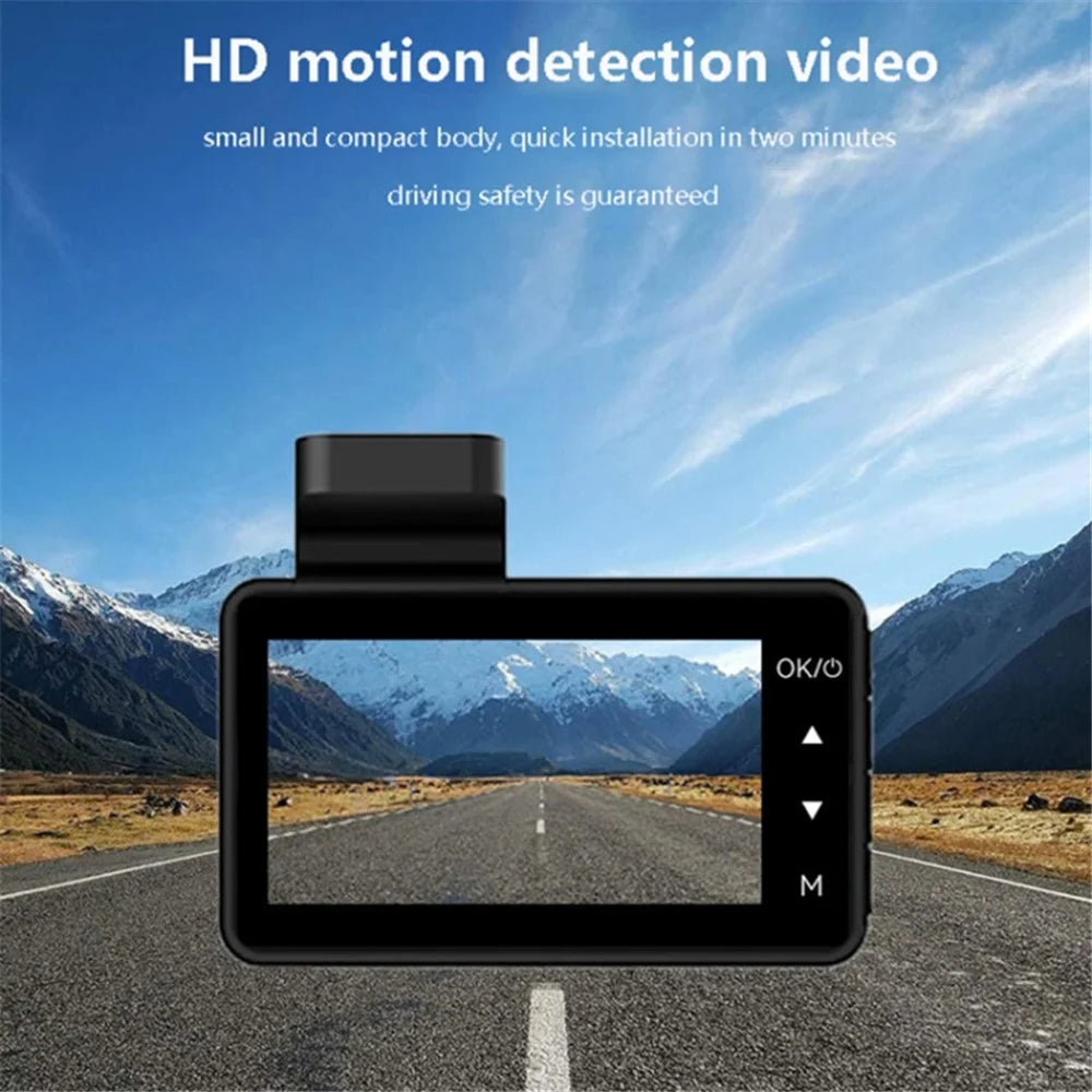 Q3 3-Inch Car Dash Camera - 1080P Full HD Single Recording - 2