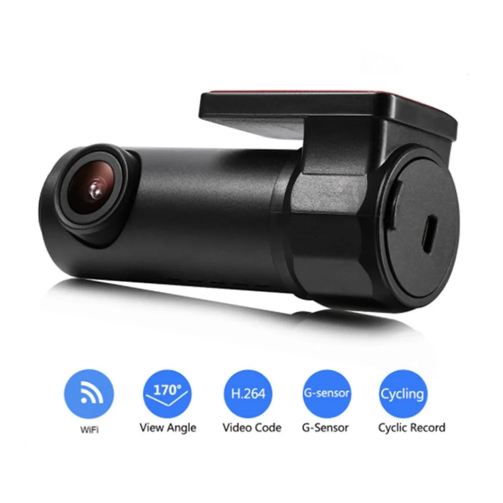 S600 1080P WiFi Dash Cam Car Camera Recorder with 170-degree Wide Angle, G-Sensor (Without Memory Card) - 2