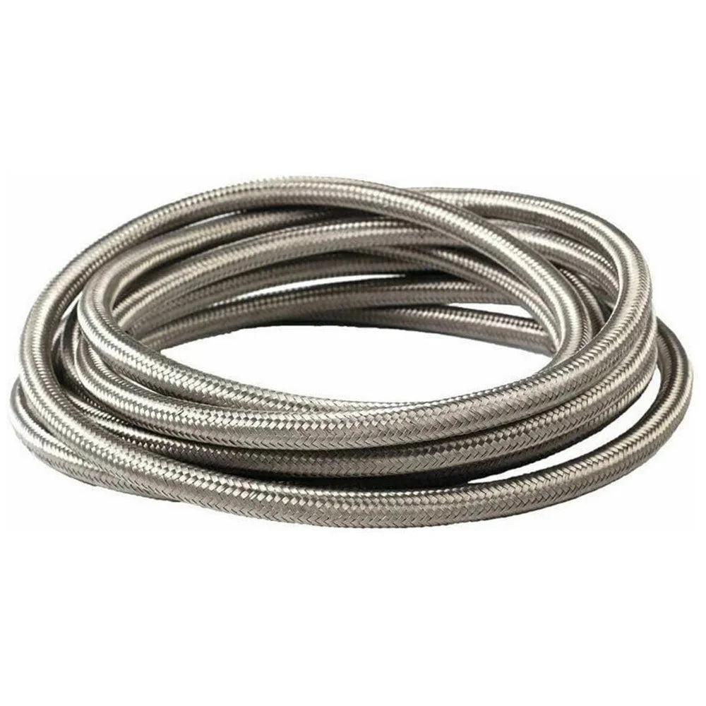 50cm Motorcycle Radiator Fuel Pipe Sheath 304 Stainless Steel Braided Hose - 6