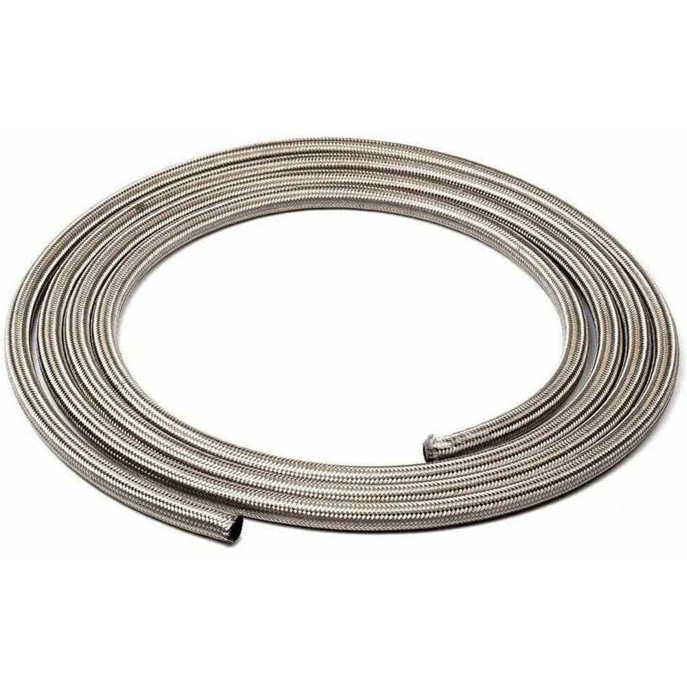 50cm Motorcycle Radiator Fuel Pipe Sheath 304 Stainless Steel Braided Hose - 7