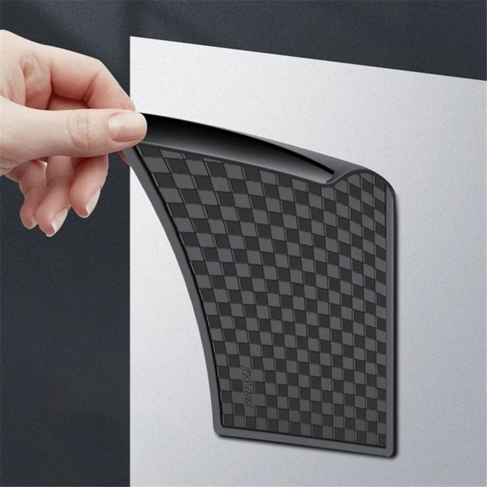 BAVISS B-006 13*8cm Traceless Sticky Pad Non-slip PU Car Dashboard Mat for Phone Keychain, Size S - Black - 4