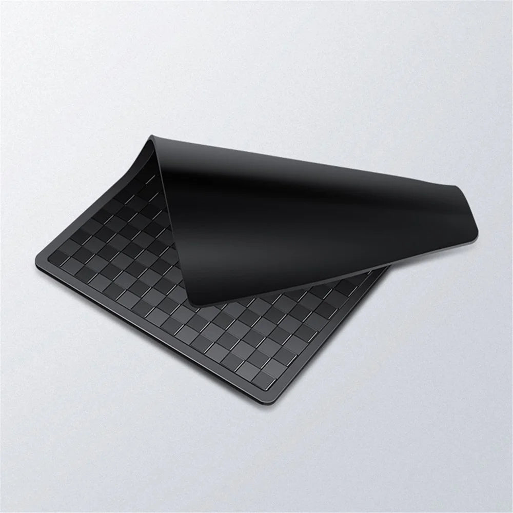 BAVISS B-006 13*8cm Traceless Sticky Pad Non-slip PU Car Dashboard Mat for Phone Keychain, Size S - Black - 6
