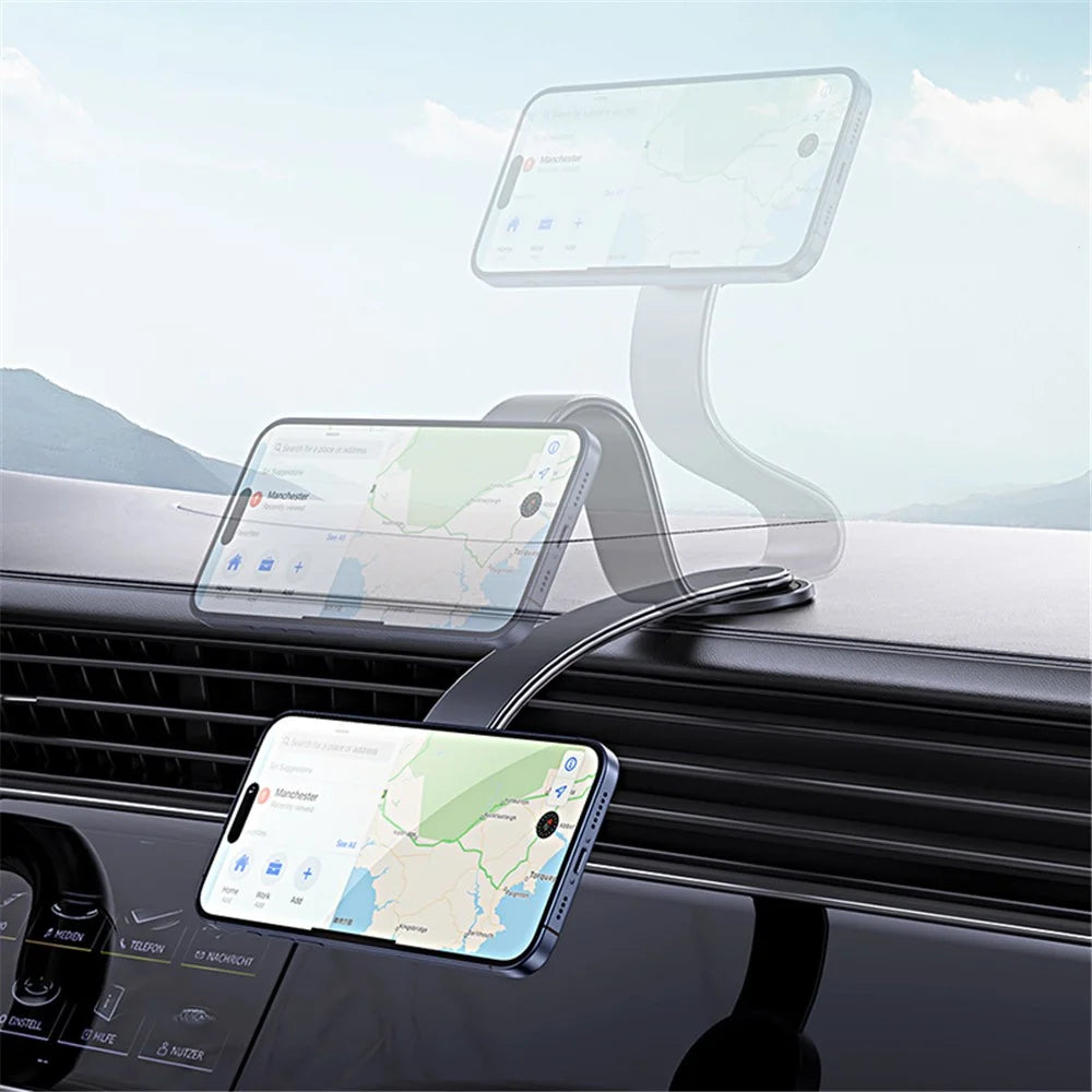 USAMS ZJ079 Magnetic Car Mount 180-degree Rotation Car Dashboard Phone Holder - 3