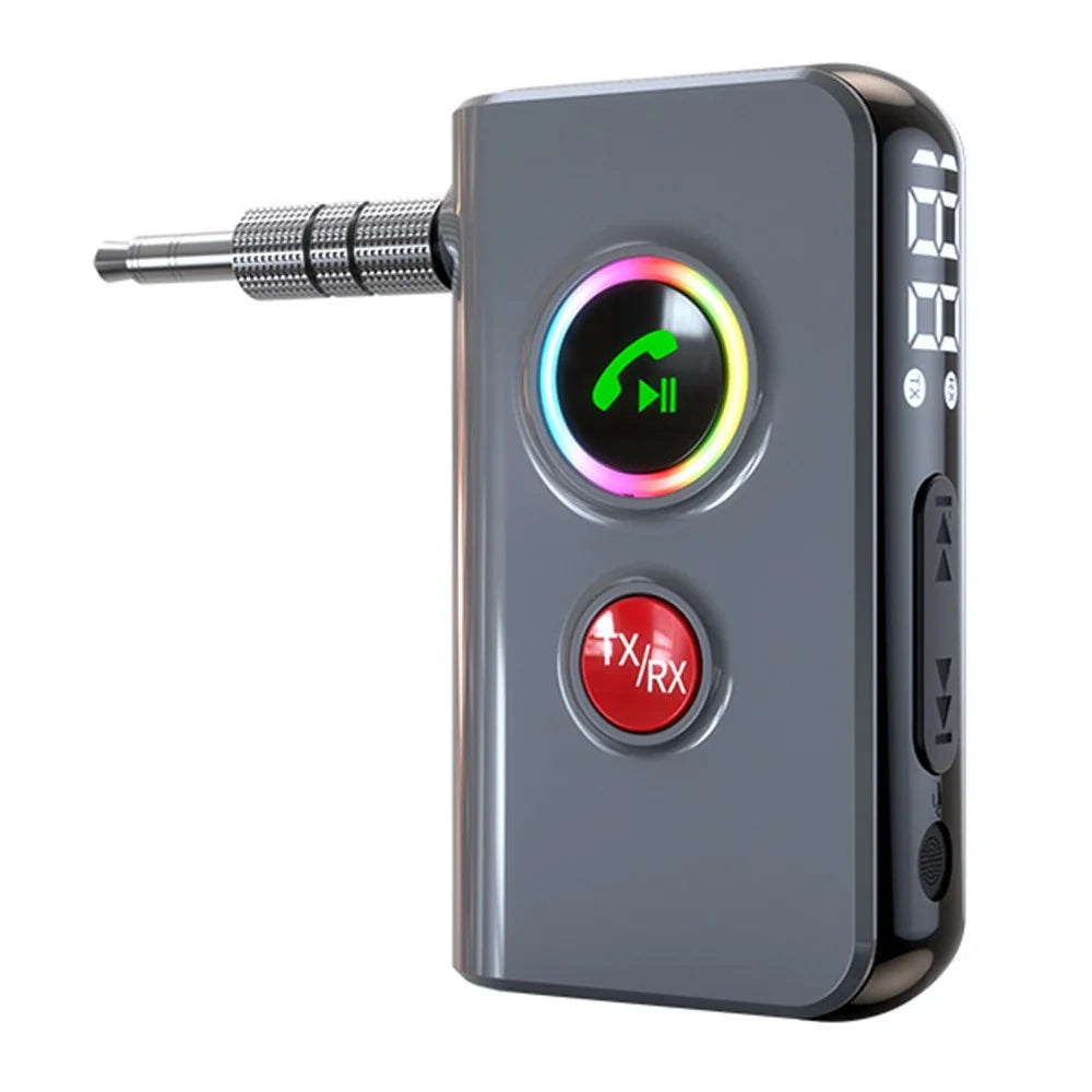 BT106 Colorful Light Wireless Bluetooth-compatible 5.4 Adapter Hands-Free Call Audio Receiver Transmitter - 1