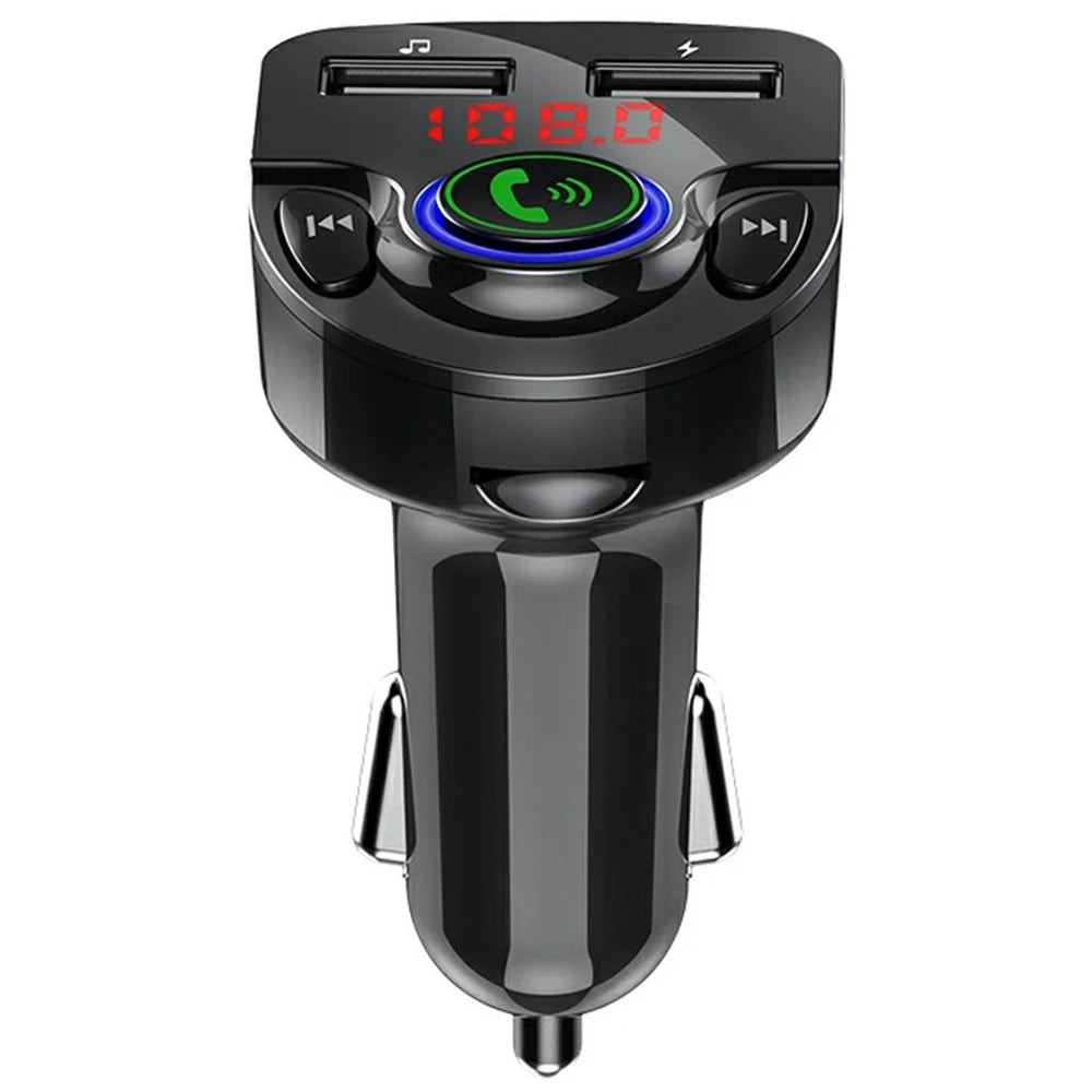 G32 Car Charger Voltage Detection FM Transmitter Bluetooth-Compatible MP3 Player with Voice Navigation - 2