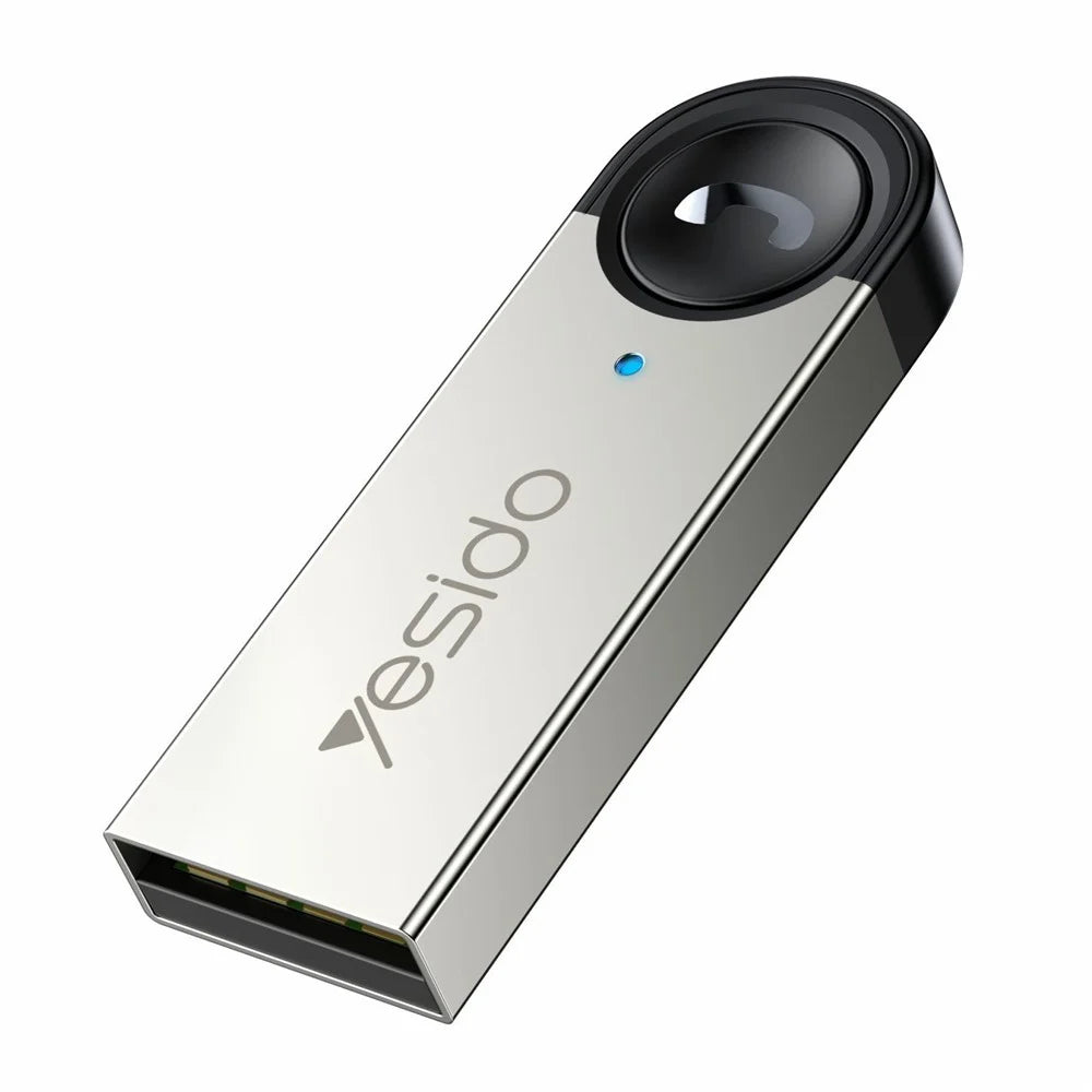 YESIDO YAU81 USB Bluetooth-compatible Adapter Wireless Audio Receiver Car Bluetooth-compatible Music Receiver - 1