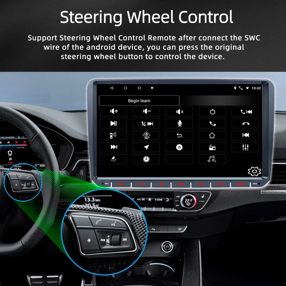 RH-753C For Golf MK5 / Polo / Passat / Jetta 2G+32G 9-inch HD Vehicle Player Car FM Radio Offline Map Multimedia Player - 6