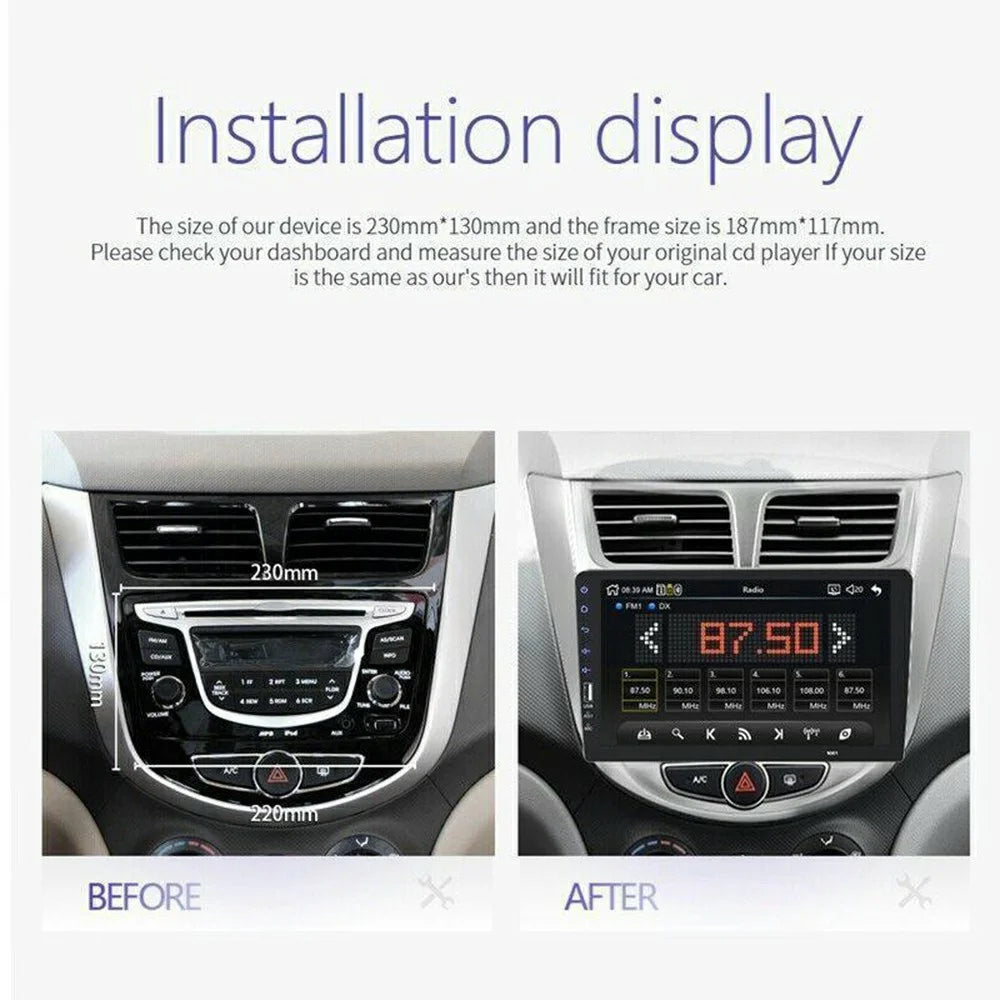 RH752A For Car 9 Inch Touch Screen MP5 Player Bluetooth-Compatible Multimedia Stereo FM Radio - 2