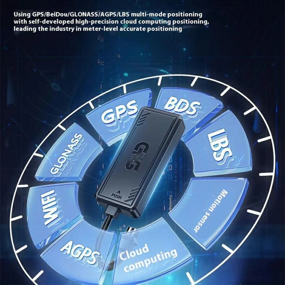 PG07 4G Tracker for Vehicle Motorcycle Car Locator No Charging Required, 4-Wire / with Relay - 5