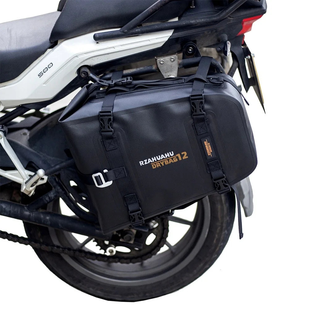 RZAHUAHU 16L Motorcycle Rear Bag Motor Side Tail Bag Waterproof Saddle Storage Bag Motorbike Touring Bag - 3