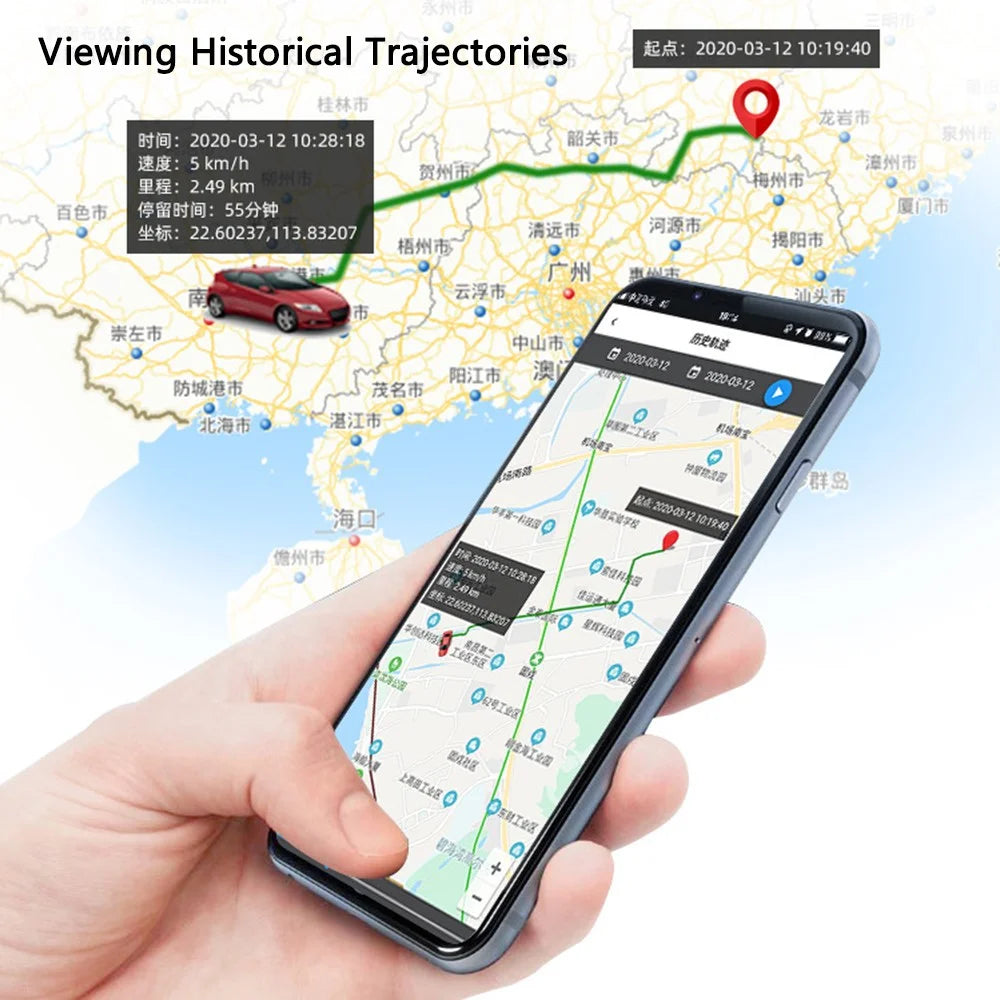 C08-SA GPS Tracker for Vehicles Car Locator Hidden Device 4G Plug & Play OBD Tracker - 7
