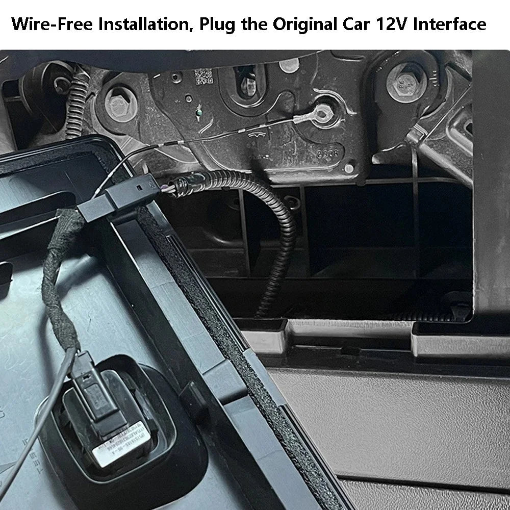 TSL802 For Model Y / 3 Magnetic Silicone LED Strip Light Decor Lamp Car Light - White Light - 4