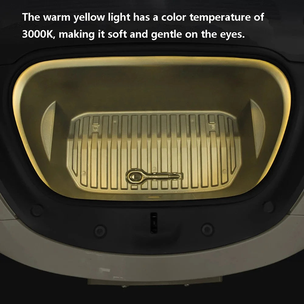 TSL802 For Model Y / 3 Magnetic Silicone LED Strip Light Decor Lamp Car Light - White Light - 7