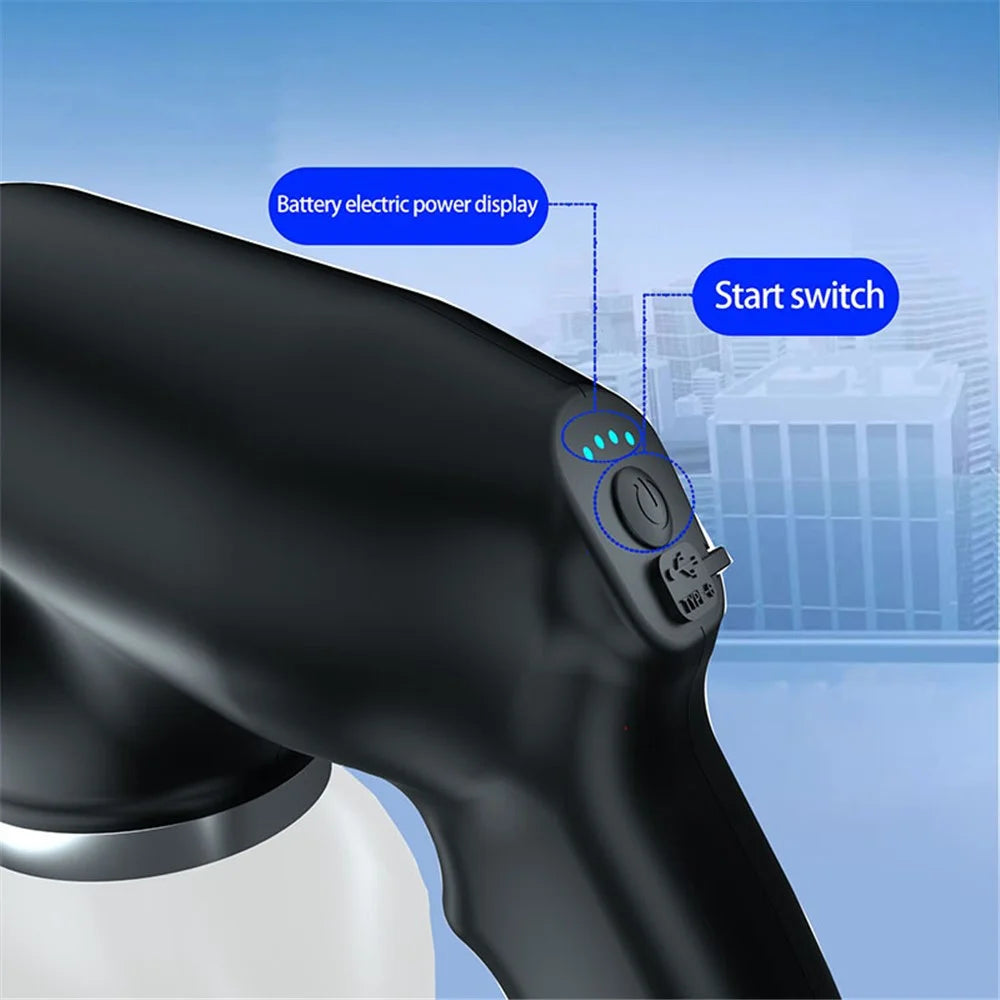 JJT-A85 Handheld Sprayer Portable Car Cleaning Tool Built-In 4000mAh Battery Car Washer - Black - 5