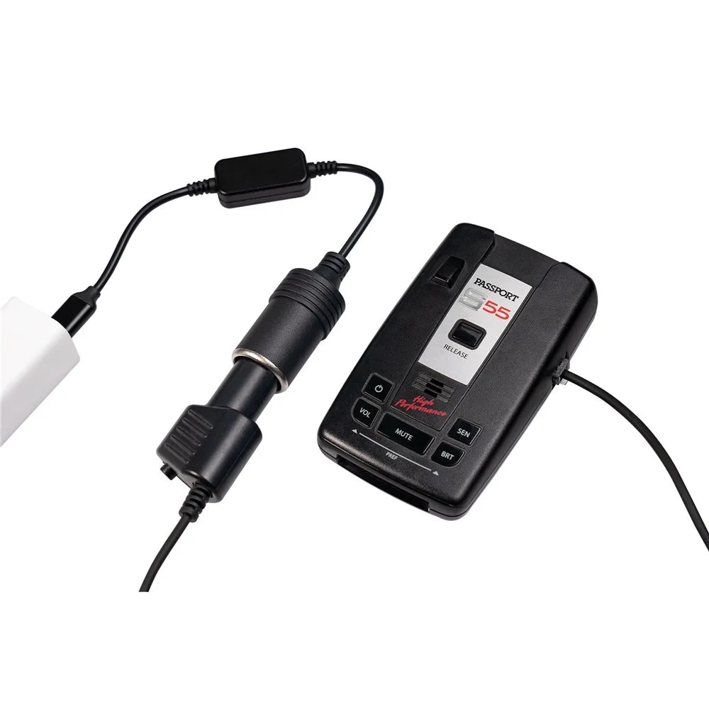 3710-03 5V Type-C Male to 12V Car Cigarette Lighter Socket Female Converter for Car Cigarette Lighters Adapter DVR Dash Camera - 3