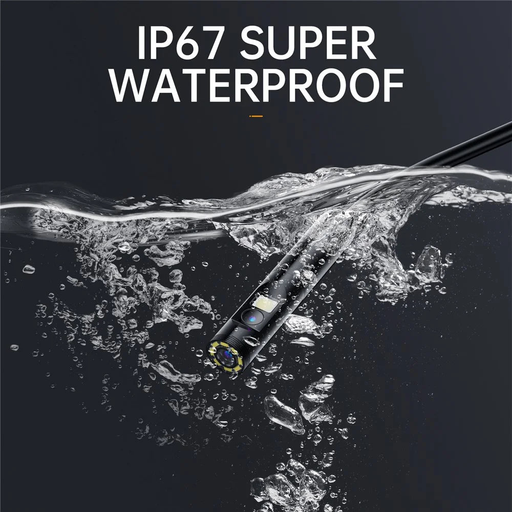 P200 5m Hard Wire 4.3-inch Screen Hand-Held Industrial Endoscope 8mm Dual Lens Borescope Inspection Camera - 5