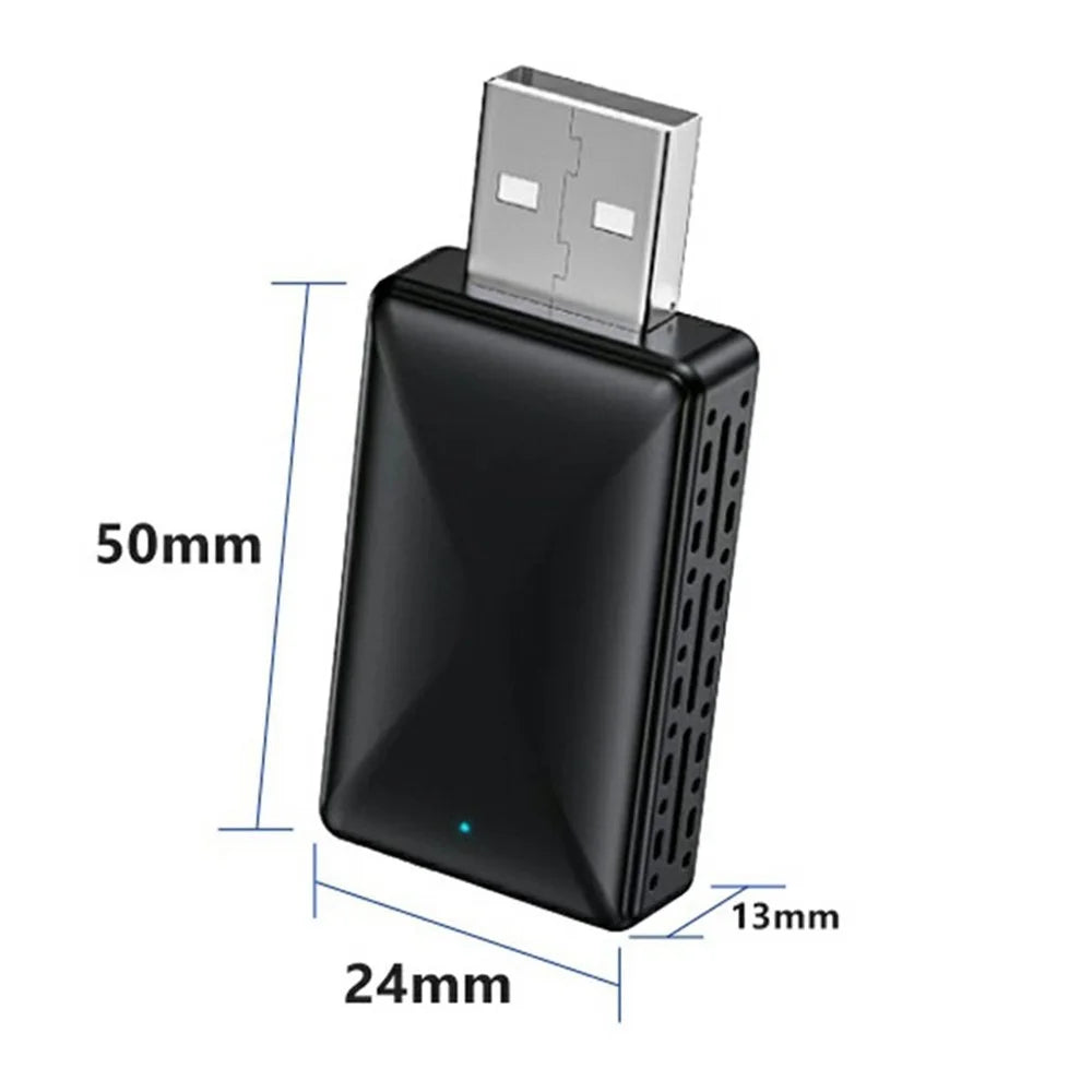 2-in-1 Carplay Android Auto USB Adapter OTA Upgrade Plug and Play Wired to Wireless Dongle Box - 6