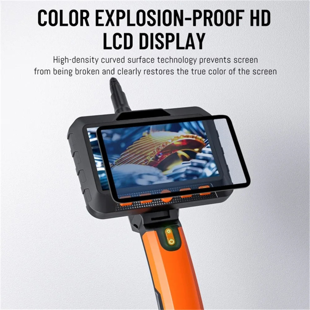 T27 Digital Industrial Borescope 2m 5.5mm Dual-Lens 5-inch 1080P Handheld Endoscope with Light - 3