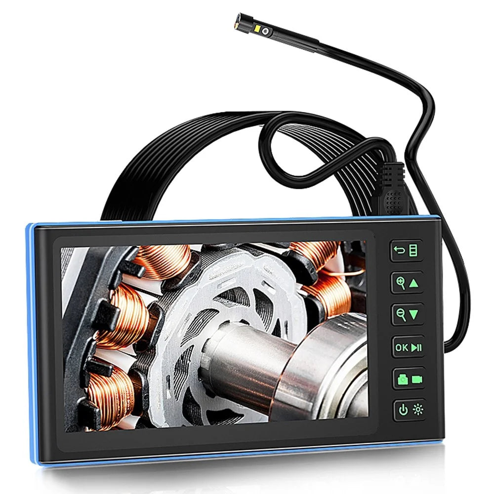 T23 7.9mm Triple Lens Borescope 10m 7 inch IPS Screen 1080P HD Industrial Endoscope IP67 Waterproof Camera - 1