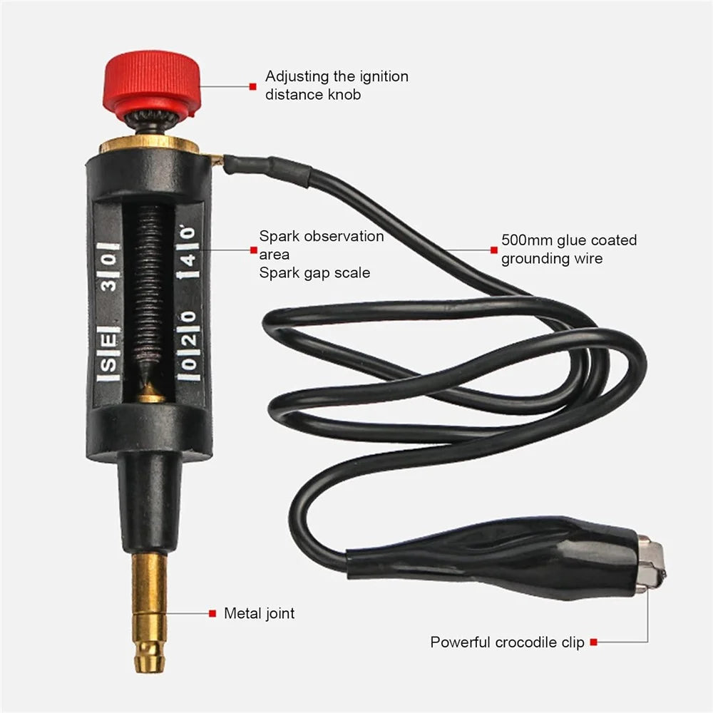 Spark Plug Tester Car Motorcycle Ignition System Small Engine Diagnostic Tool - 4