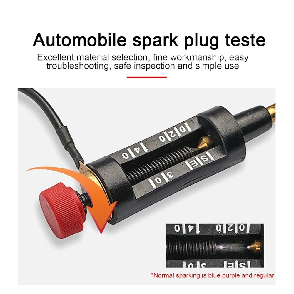 Spark Plug Tester Car Motorcycle Ignition System Small Engine Diagnostic Tool - 7