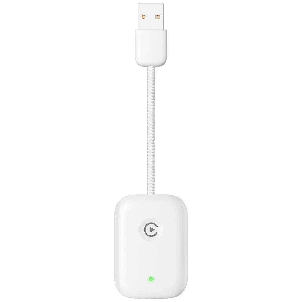 643 Car Wireless CarPlay Adapter for iPhone Transform Wired to Wireless - White - 1