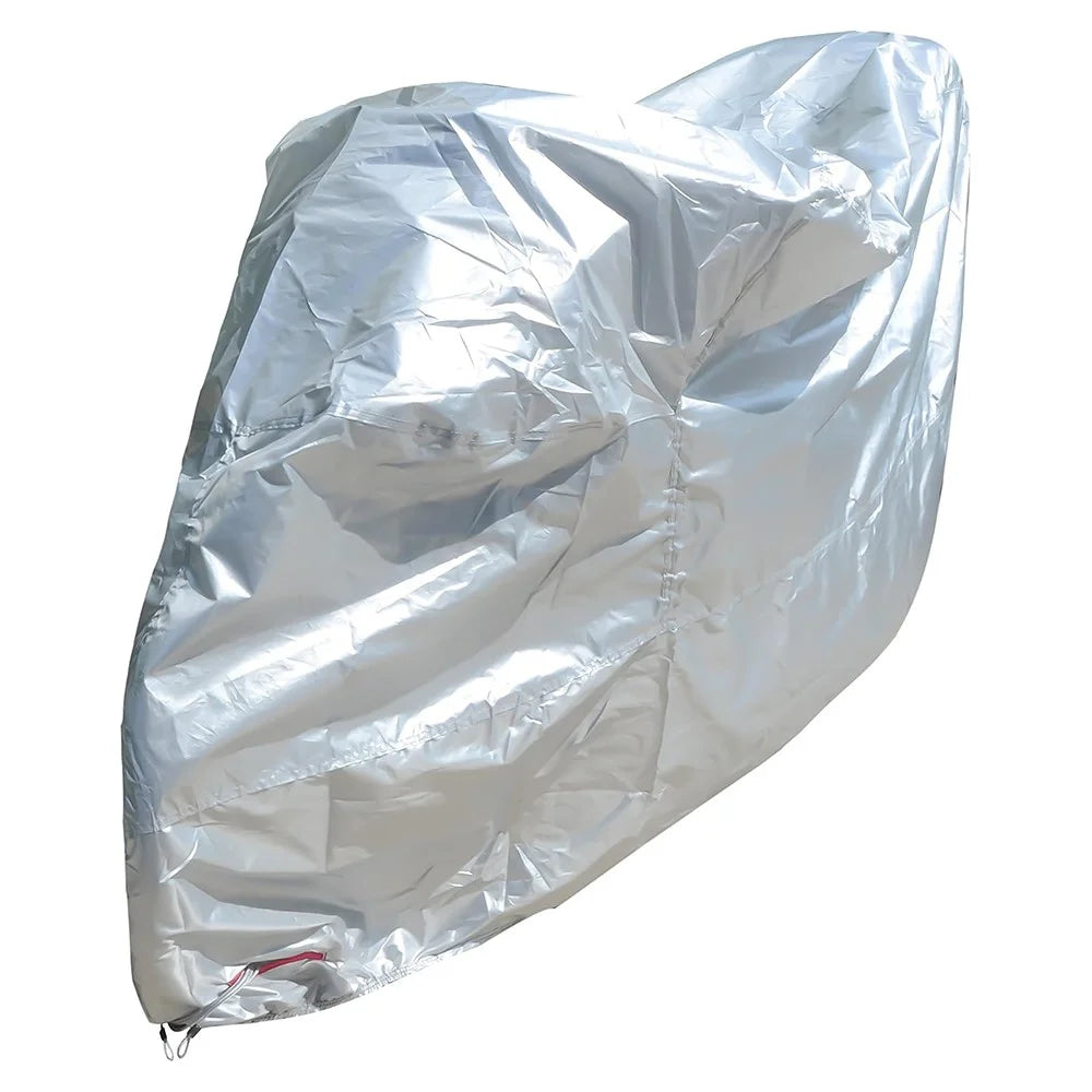 Waterproof Motorcycle Cover UV Protection Silver Coated 210D Oxford Fabric Dust Cover , Size XL / 245 x 105 x 125cm - 1