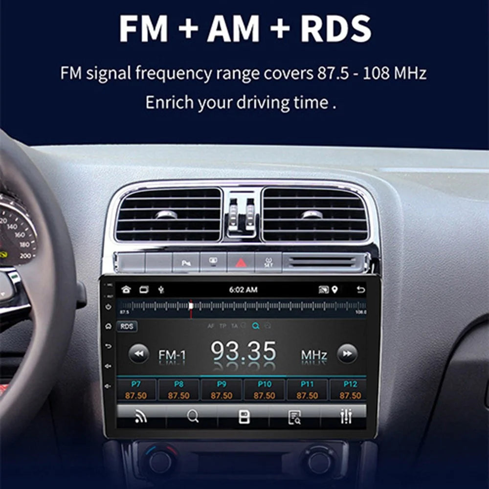 10 Inch Car Central Control Display Screen WiFi + Bluetooth-Compatible Android 12 Multimedia Player , 1+32GB - 5