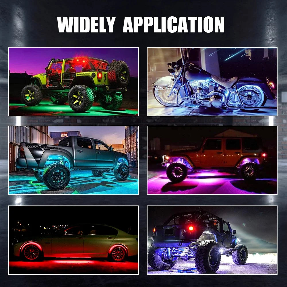 G7 4 In 1 LED Car Underglow Lights RGB Music Sync Atmosphere Lamp for SUV / Truck / Off Road Vehicles - 7
