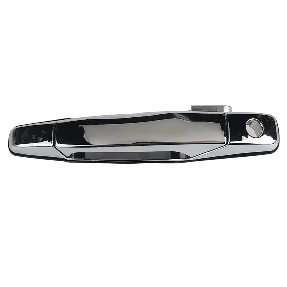 A5050-01 Electroplated Front Driver Left Side Exterior Door Handle Compatible with ESCALADE 2007-2014, SILVERADO 1500 2007-2013 (OE: 22738721) - 2
