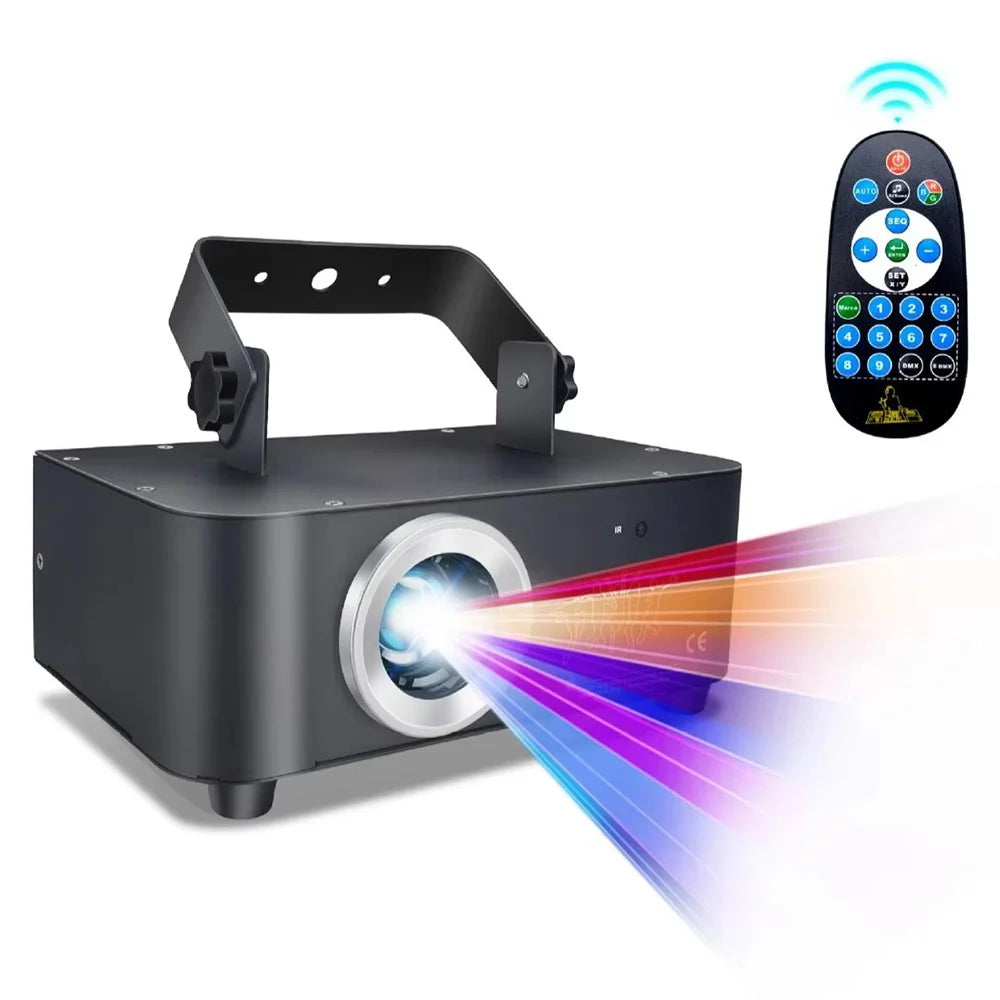 3D Full Color Animation Laser Light 500MW Cartoon Pattern Stage KTV Bar Projector Lamp with Remote Control - 2