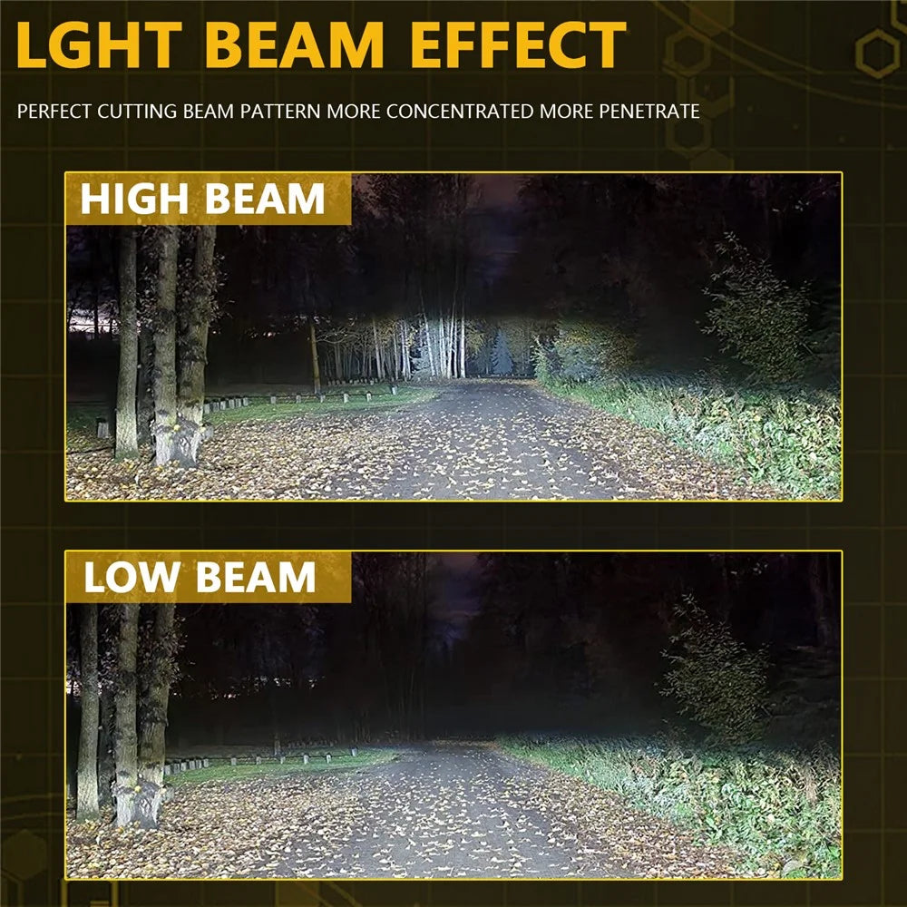 1 Pair 9005 / HB3 LED Car Headlight Bulbs 35W 6500K IP68 Waterproof High Low Beam Headlamp - 2