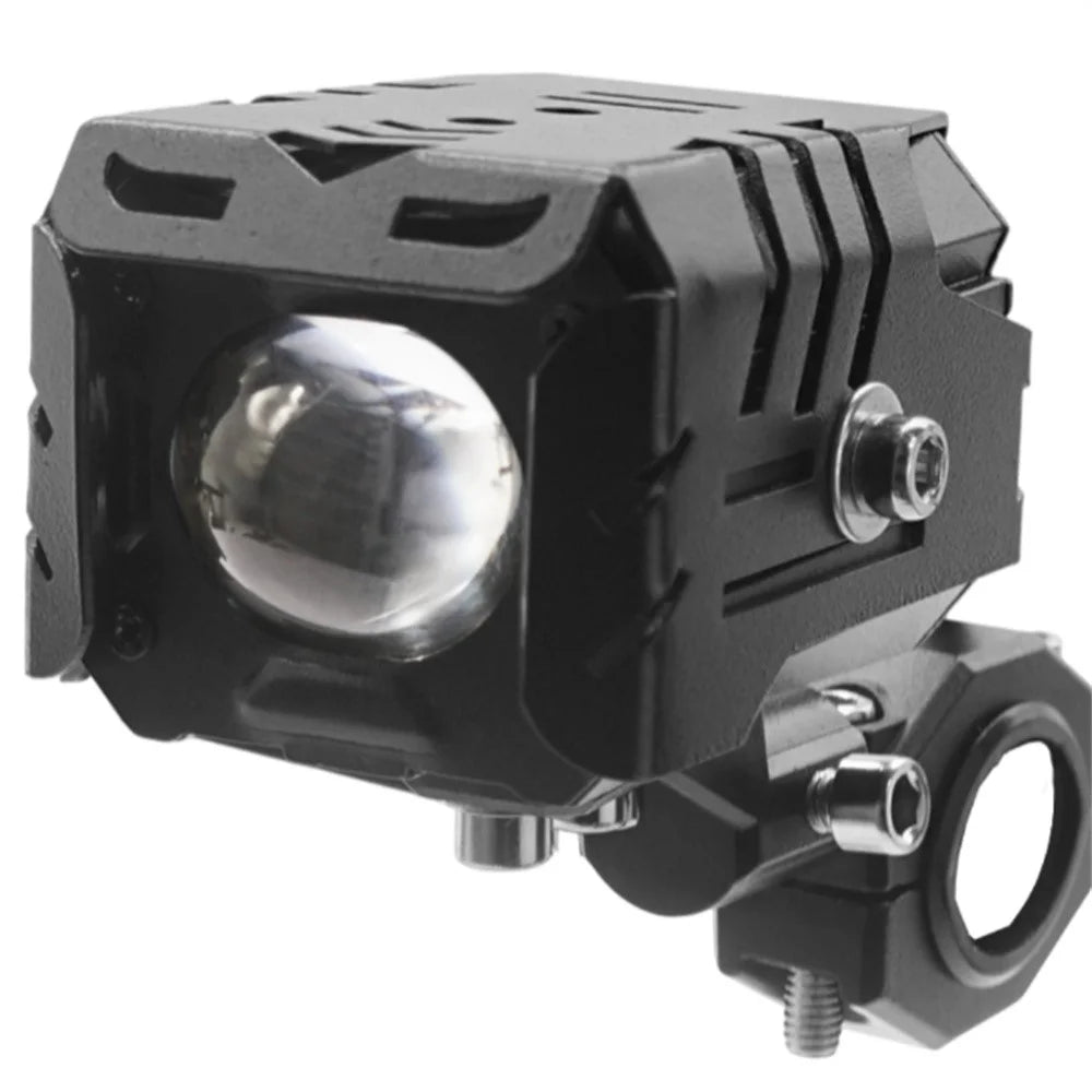 V90 Motorcycle Spotlight 30W IP65 Waterproof Fog Lamp Yellow and White Light Car LED Auxiliary Headlight - 7
