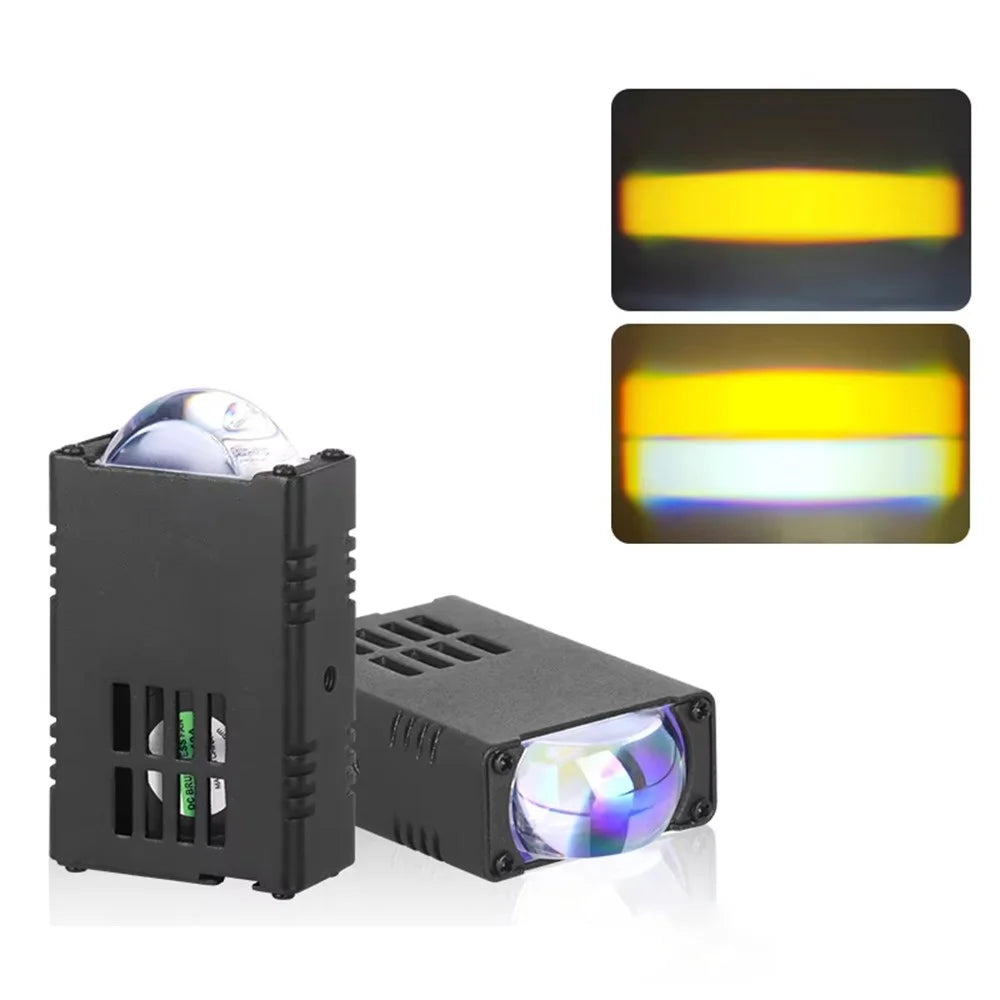 V82 1 Pair 180W 38000LM Motorcycle LED Headlight with Cooling Fan Waterproof High Low Beam Car Front Lamp - 1