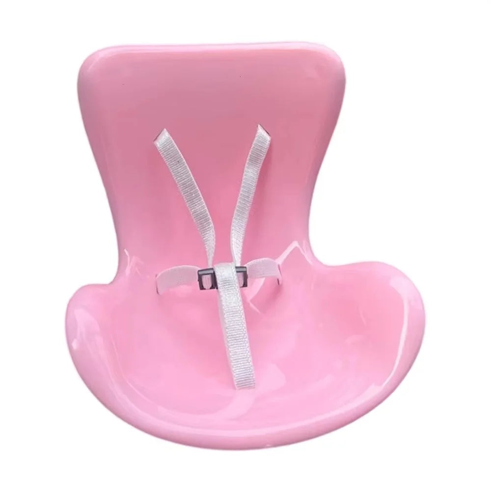 For Labubu Mini Plush Doll Safety Seat Car Air Outlet Mount Ornament Interior Decoration - Pink - 1
