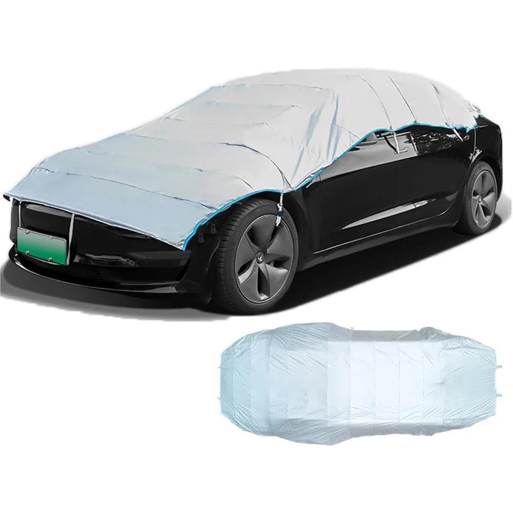 Size M For Sedan 210D Oxford Fabric Waterproof Cover Sun Snow Protection Elastic Car Cover - 1