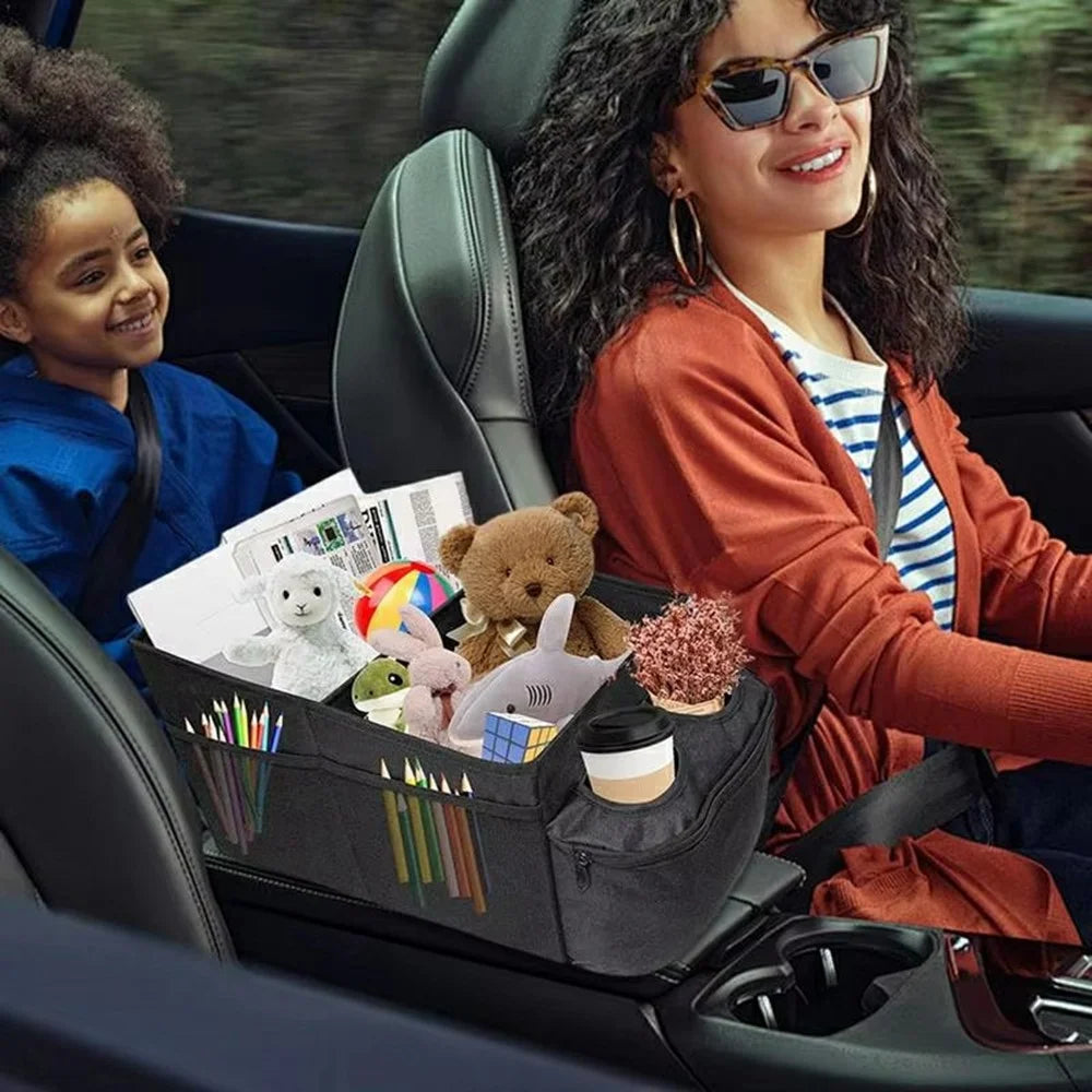 Multi Pocket Car Trunk Organizer Large Capacity Foldable 600D Oxford Fabric Storage Box - 4