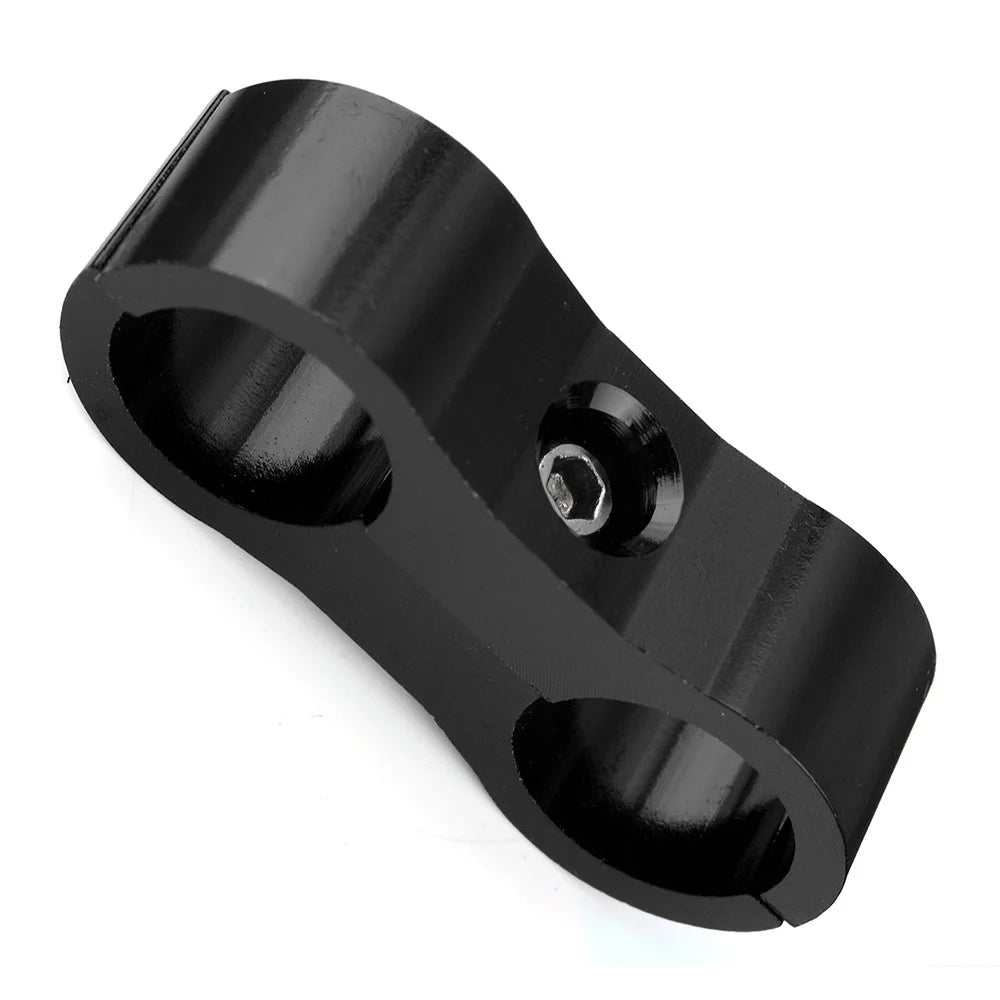 F08129-6 4PCS AN6 Aluminum Alloy Hose Separator Clamp Suitable for Oil Line, Brake Line, Water Pipe - 2