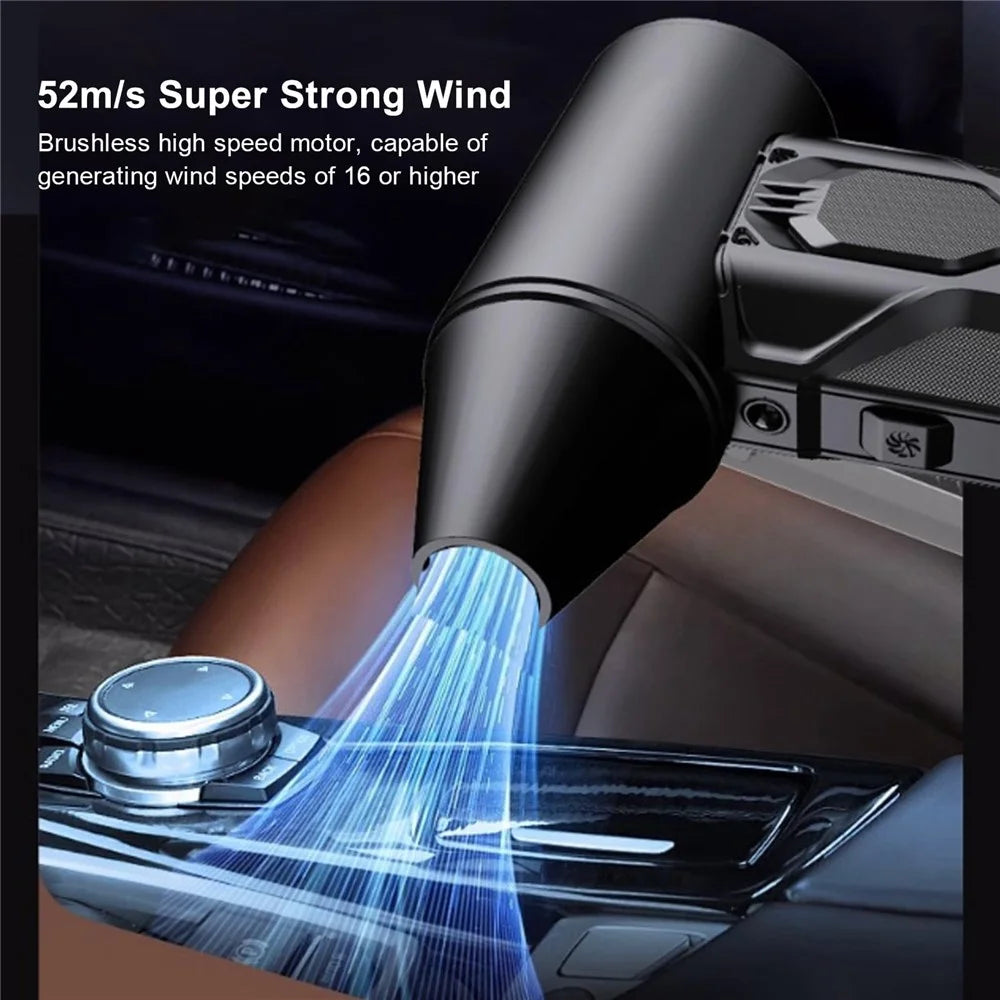 160000 RPM Turbo Fan Blower Portable Wireless Dust Blower with LED Light 5000mAh Rechargeable Air Blower - 7