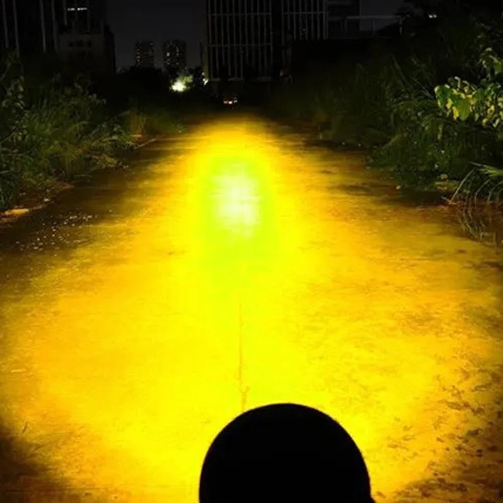 5 Inch LED Spotlight High Power Laser Beam Light Off-road Vehicle Modified Parts for Motorcycle Car - Yellow Light / Lamp Cover - 3