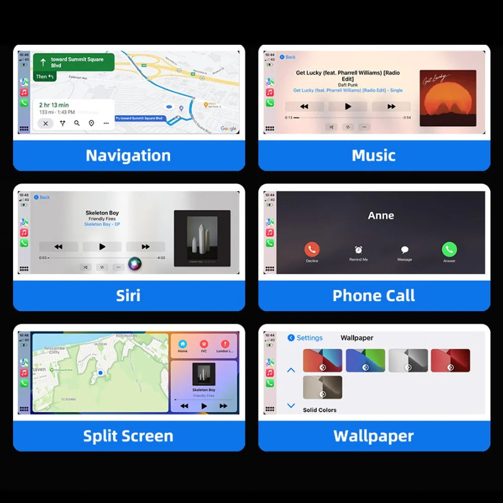 M68 2 in 1 AI Box Wireless Car Adapter for Car Play  /  Android Auto Vehicles Wired to Wireless Converter - 5