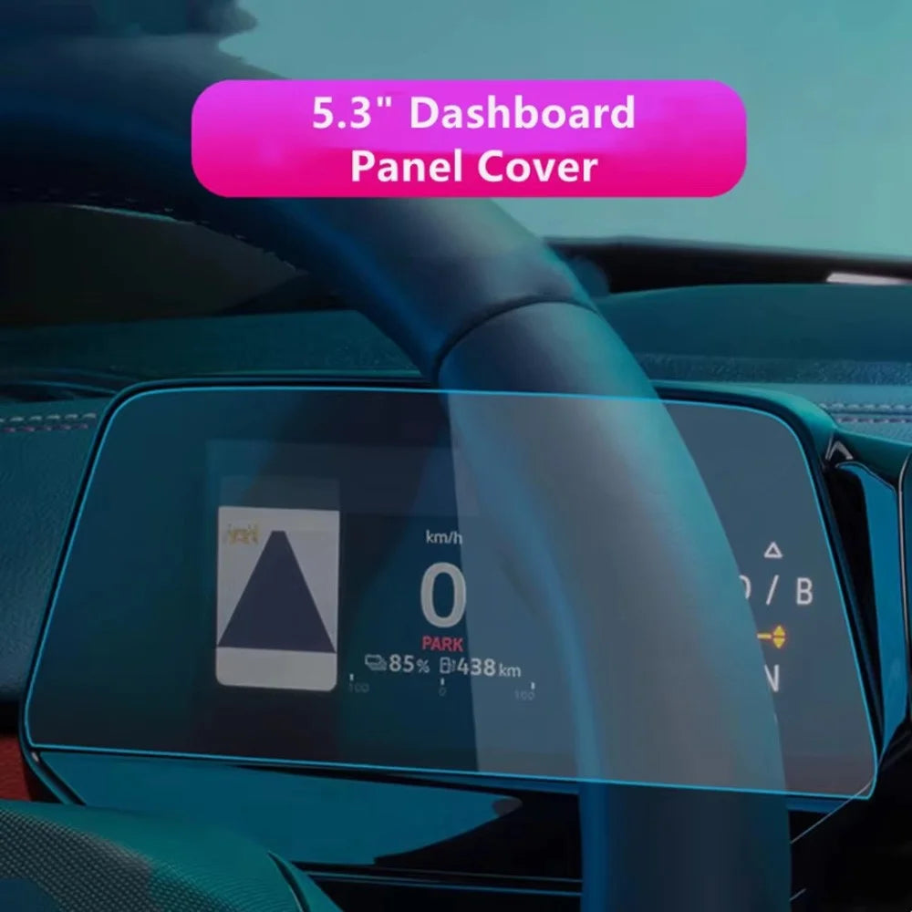 For ID.4X  /  ID.6X 2021-2024 5.3 Inch Dashboard Screen Protector Anti-Fingerprint Tempered Glass Film - 2