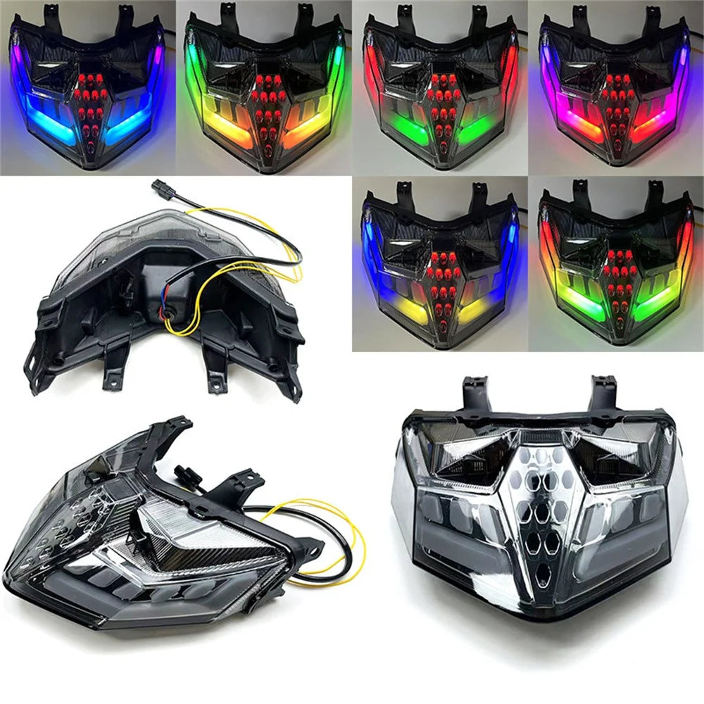 APP Control RGB Motorcycle Tail Light for CLICK 125  /  150  /  V1  /  V2  /  V3  /  125i Dynamic Sequential Turn Signal Brake Lamp - 2