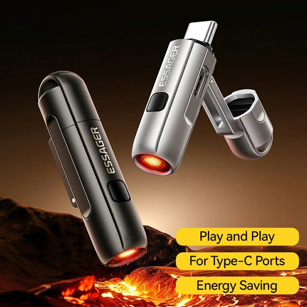 ESSAGER 2-in-1 Type-C Adapter Cigarette Lighter Adapter Portable Heating Device with Auto Shutoff - Black - 3